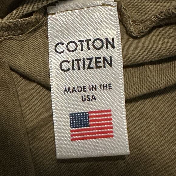 Cotton Citizen Classic T-Shirt Men M Crewneck Long Sleeve Supima Green NWT - Picture 7 of 11